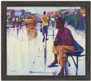 Authentic Nigerian Art - Nigerian Paintings - African Paintings - The Lonely Man