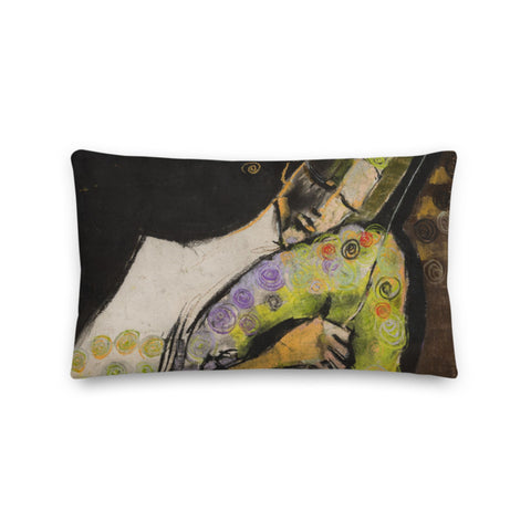 Authentic Nigerian Art - Nigerian Paintings - African Paintings - A Sound So Sweet Throw Pillow