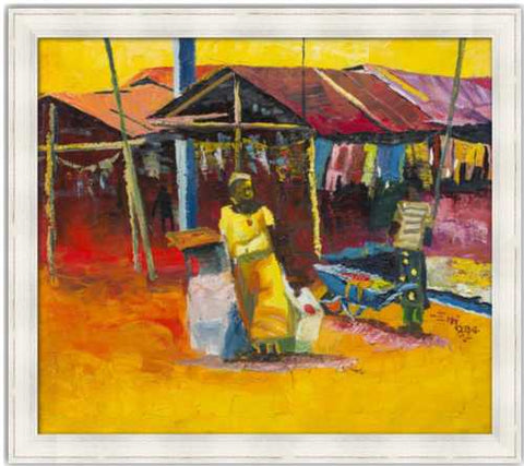 Authentic Nigerian Art - Nigerian Paintings - African Paintings - Warmth