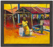 Authentic Nigerian Art - Nigerian Paintings - African Paintings - Warmth