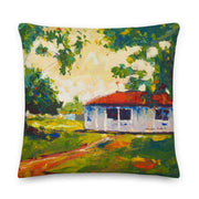 Authentic Nigerian Art - Nigerian Paintings - African Paintings - Blissful Innocence Touch Throw Pillow