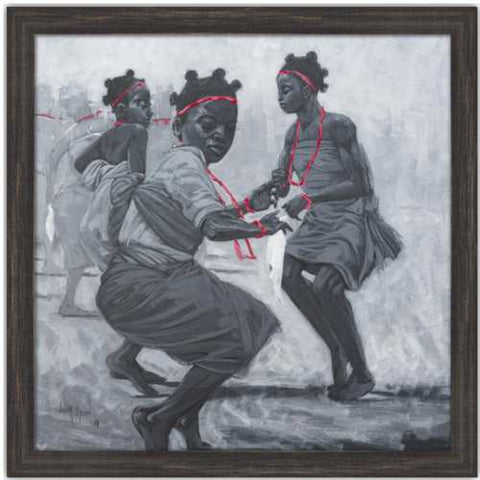 Authentic Nigerian Art - Nigerian Paintings - African Paintings - Freedom In Innocence