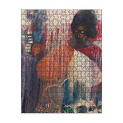 Authentic Nigerian Art - Nigerian Paintings - African Paintings - Mother Of Freedom Puzzles