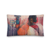 Authentic Nigerian Art - Nigerian Paintings - African Paintings - Mother Of Freedom Throw Pillow