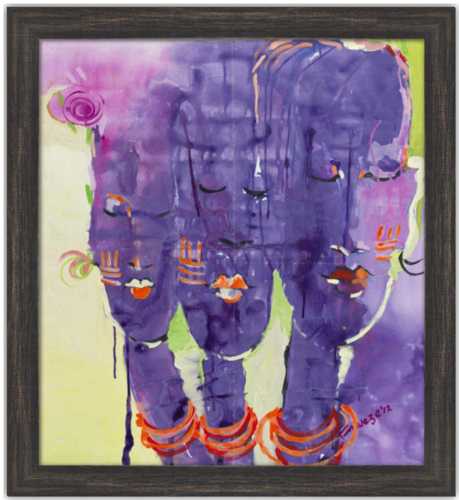 Authentic Nigerian Art - Nigerian Paintings - African Paintings - Peace Within