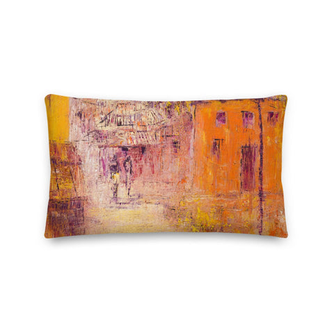 Authentic Nigerian Art - Nigerian Paintings - African Paintings - Potential Throw Pillow