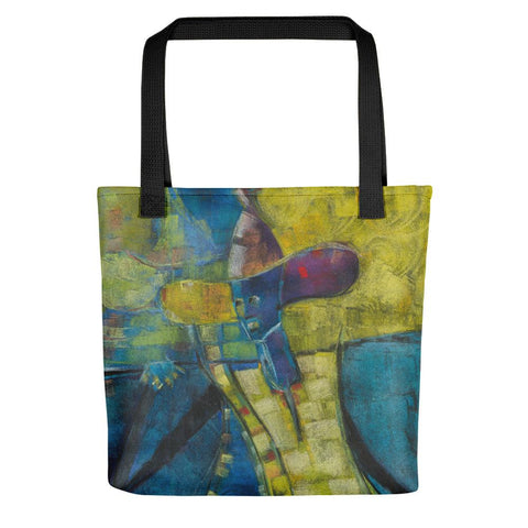 Authentic Nigerian Art - Nigerian Paintings - African Paintings - Weary Traveler Tote Bag